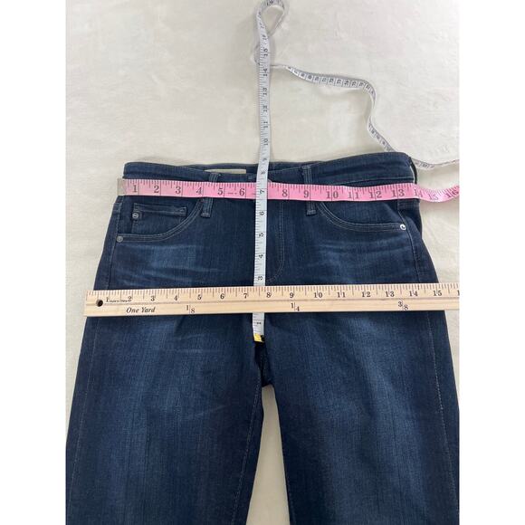 AG Adriano Goldschmied The Stilt Cigarette Leg Denim Jean Dark Wash Blue 26R - Picture 5 of 6